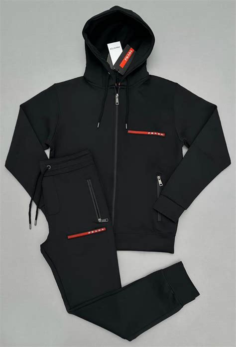 prada milano tracksuit|prada trainingsanzug herren.